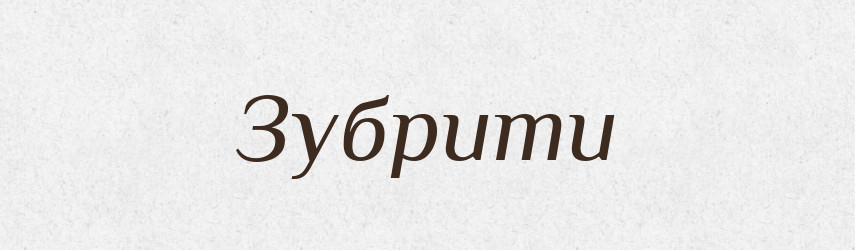 Зубрити — Словник чужомовних слів і термінів
