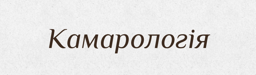 Камарологія — Словник чужомовних слів і термінів