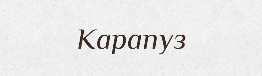 Карапуз — Словник чужомовних слів і термінів