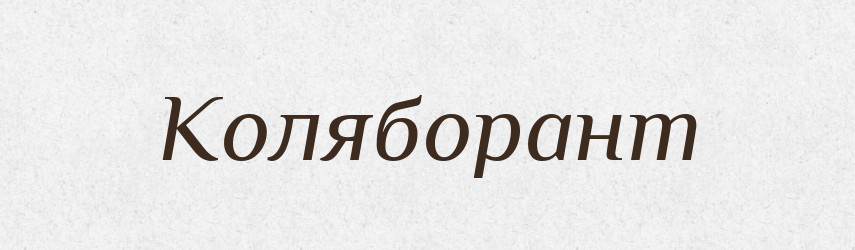 Коляборант — Словник чужомовних слів і термінів
