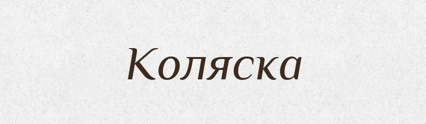 Коляска — Словник чужомовних слів і термінів