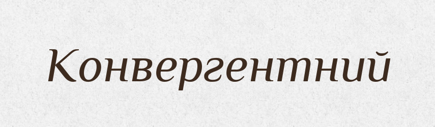 Конвергентний — Словник чужомовних слів і термінів