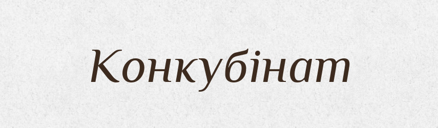 Конкубінат — Словник чужомовних слів і термінів