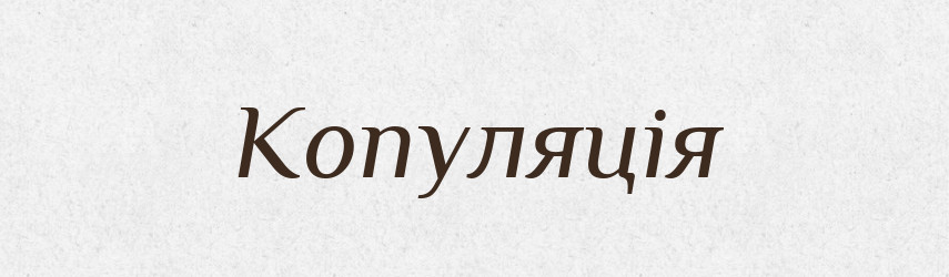 Копуляція — Словник чужомовних слів і термінів