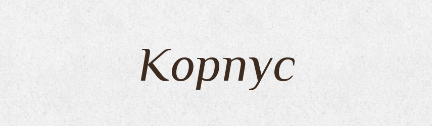 Корпус — Словник чужомовних слів і термінів
