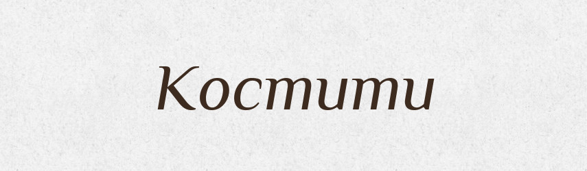 Костити — Словник чужомовних слів і термінів