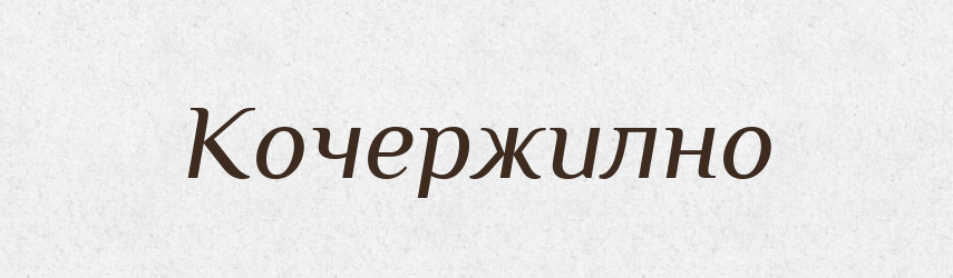 Кочержилно — Словник чужомовних слів і термінів