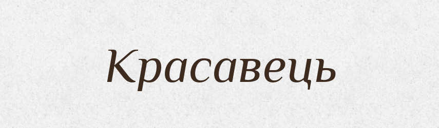 Красавець — Словник чужомовних слів і термінів