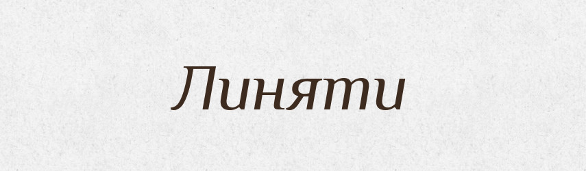 Линяти — Словник чужомовних слів і термінів