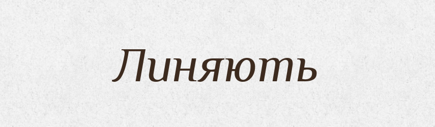 Линяють — Словник чужомовних слів і термінів