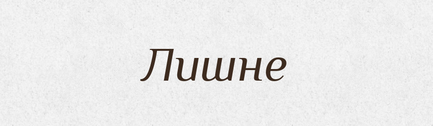 Лишне — Словник чужомовних слів і термінів