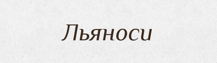 Льяноси — Словник чужомовних слів і термінів