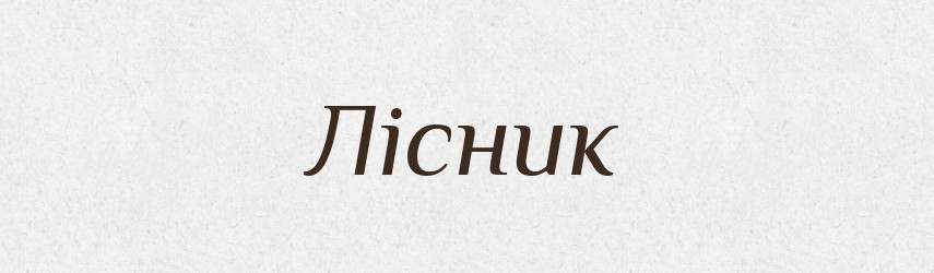 Лісник — Словник чужомовних слів і термінів