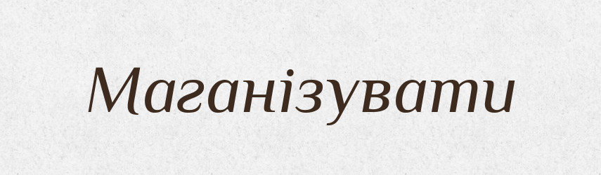 Маганізувати — Словник чужомовних слів і термінів