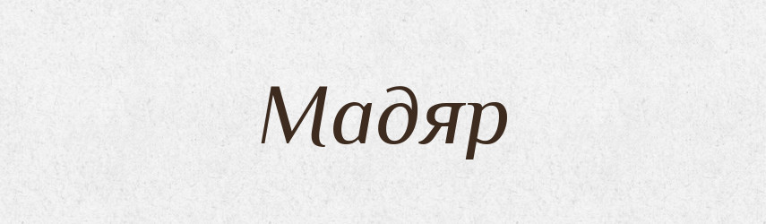 Мадяр — Словник чужомовних слів і термінів