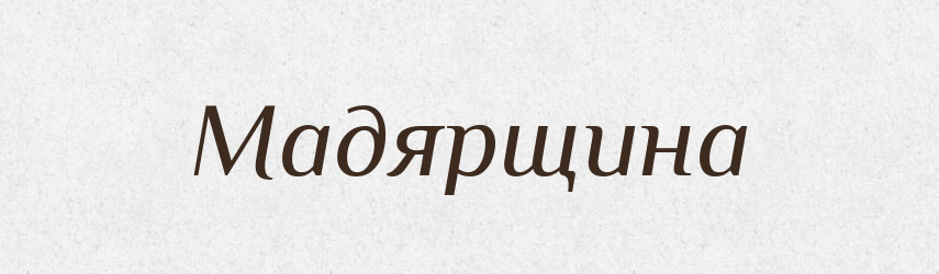 Мадярщина — Словник чужомовних слів і термінів