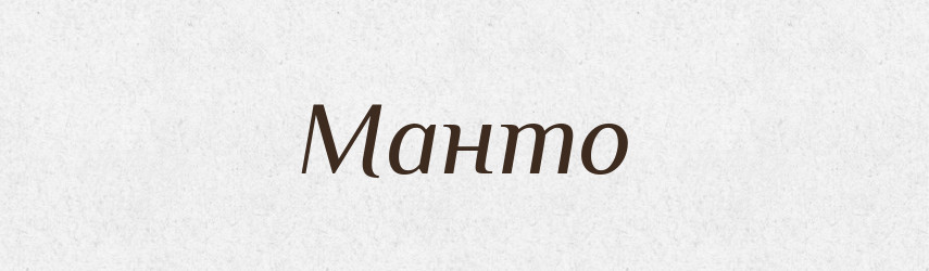 Манто — Словник чужомовних слів і термінів