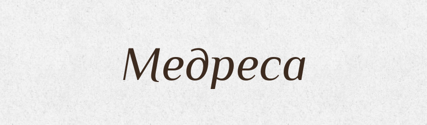 Медреса — Словник чужомовних слів і термінів