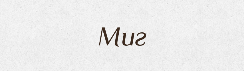 Миг — Словник чужомовних слів і термінів
