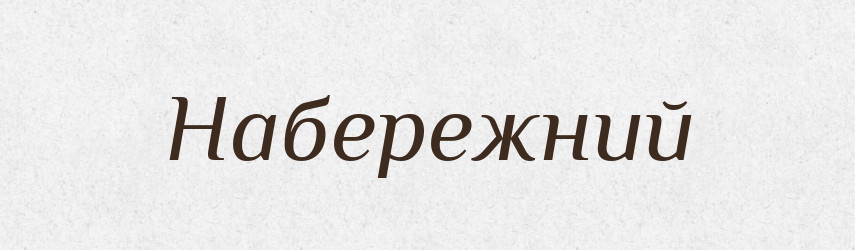 Набережний — Словник чужомовних слів і термінів