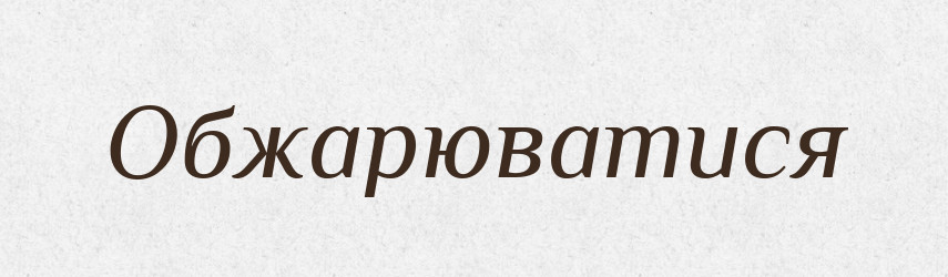Обжарюватися — Словник чужомовних слів і термінів