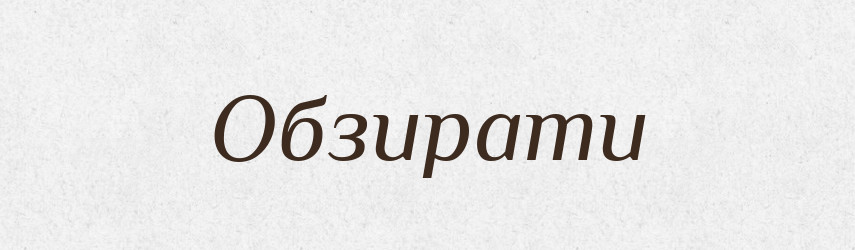 Обзирати — Словник чужомовних слів і термінів
