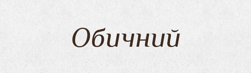 Обичний — Словник чужомовних слів і термінів