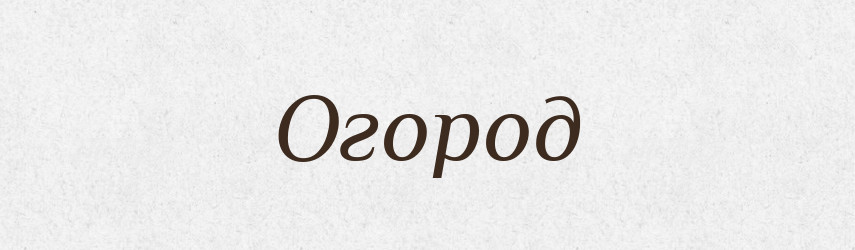 Огород — Словник чужомовних слів і термінів