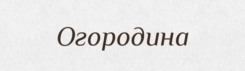 Огородина — Словник чужомовних слів і термінів