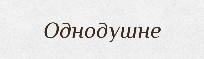 Однодушне — Словник чужомовних слів і термінів