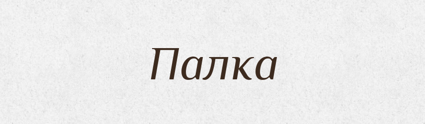 Палка — Словник чужомовних слів і термінів