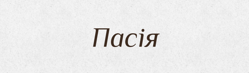 Пасія — Словник чужомовних слів і термінів
