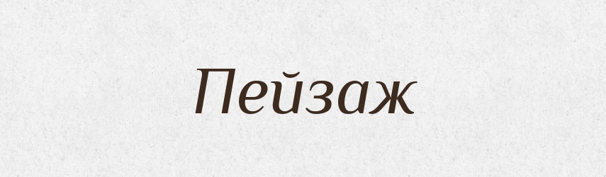 Пейзаж — Словник чужомовних слів і термінів