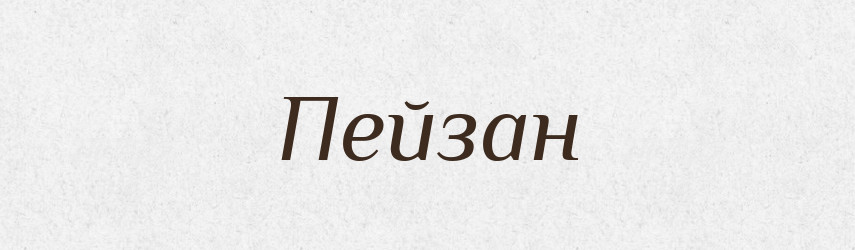 Пейзан — Словник чужомовних слів і термінів