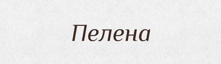 Пелена — Словник чужомовних слів і термінів