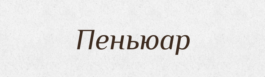 Пеньюар — Словник чужомовних слів і термінів