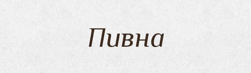 Пивна — Словник чужомовних слів і термінів