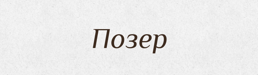 Позер — Словник чужомовних слів і термінів