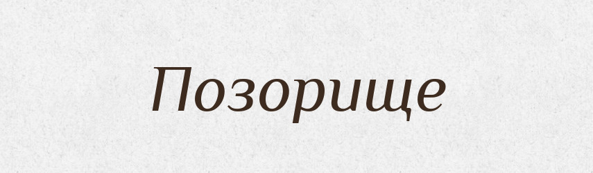 Позорище — Словник чужомовних слів і термінів