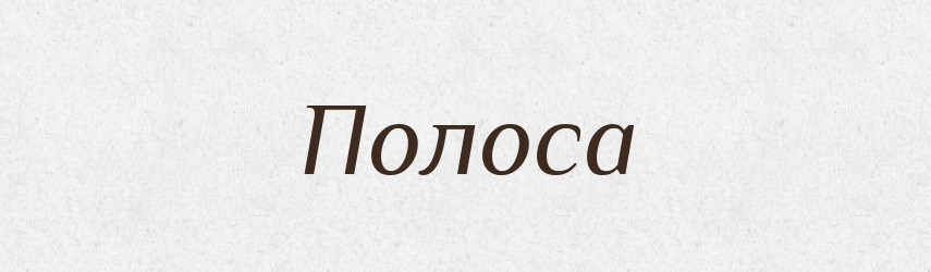 Полоса — Словник чужомовних слів і термінів