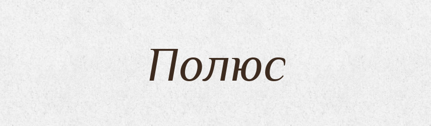 Полюс — Словник чужомовних слів і термінів