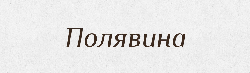 Полявина — Словник чужомовних слів і термінів