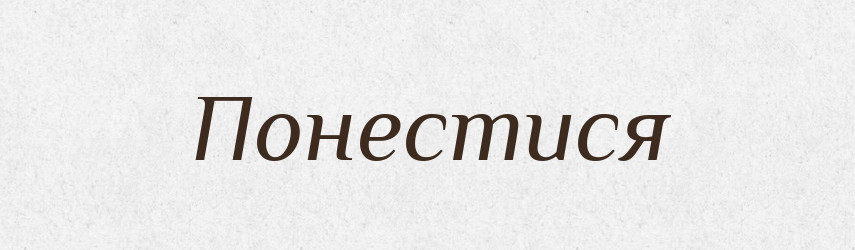 Понестися — Словник чужомовних слів і термінів