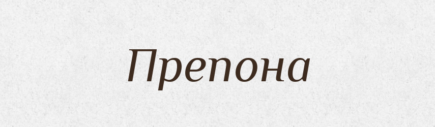 Препона — Словник чужомовних слів і термінів