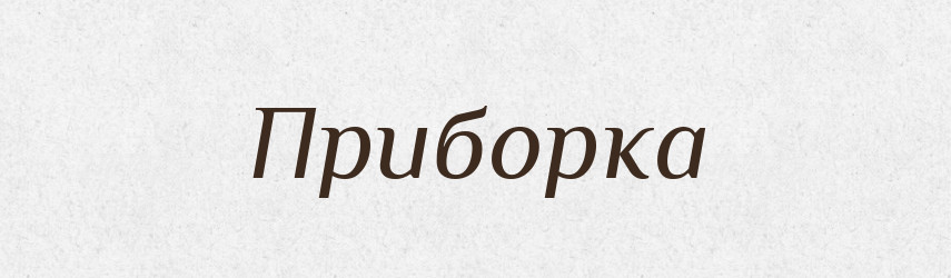 Приборка — Словник чужомовних слів і термінів