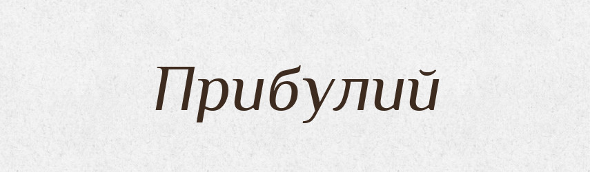 Прибулий — Словник чужомовних слів і термінів