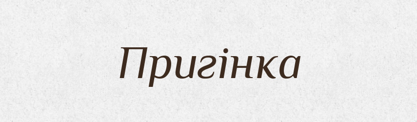 Пригінка — Словник чужомовних слів і термінів