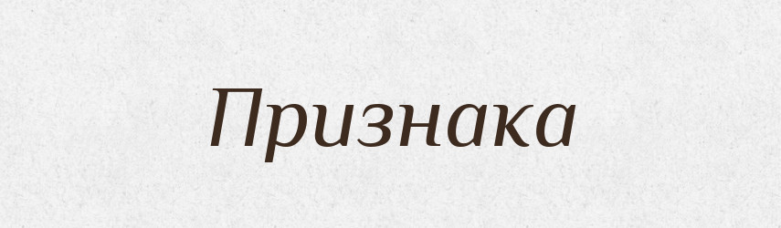 Признака — Словник чужомовних слів і термінів