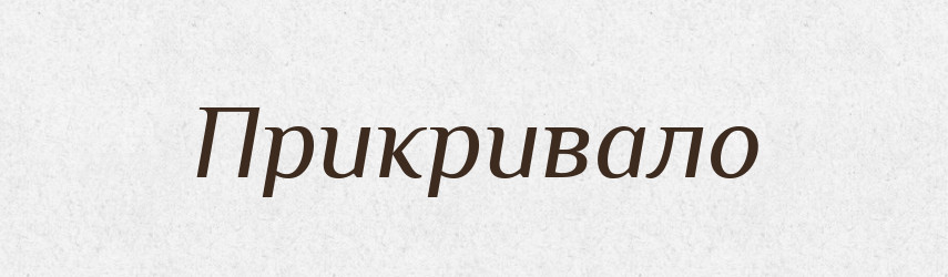 Прикривало — Словник чужомовних слів і термінів