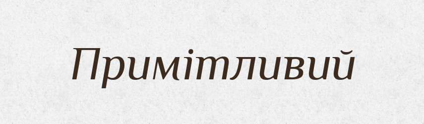 Примітливий — Словник чужомовних слів і термінів